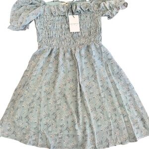NWT Promesa Floral Ruffle Smocked Dress